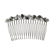 Jet Comb - Silver - Ellen Hunter NYC - Luxury Bridal Jewelry