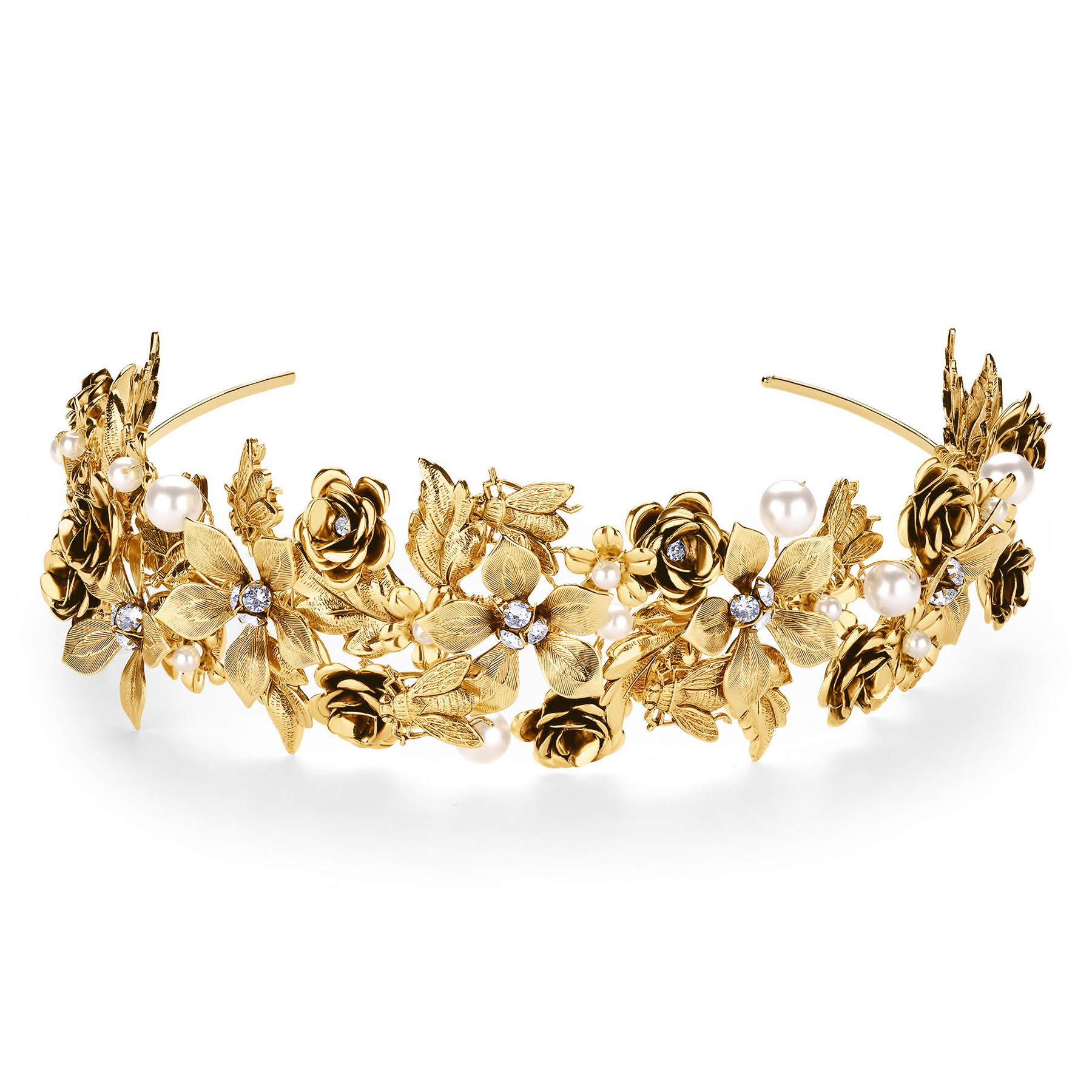 Aurora Headband - Gold - Ellen Hunter NYC - Luxury Bridal Jewelry