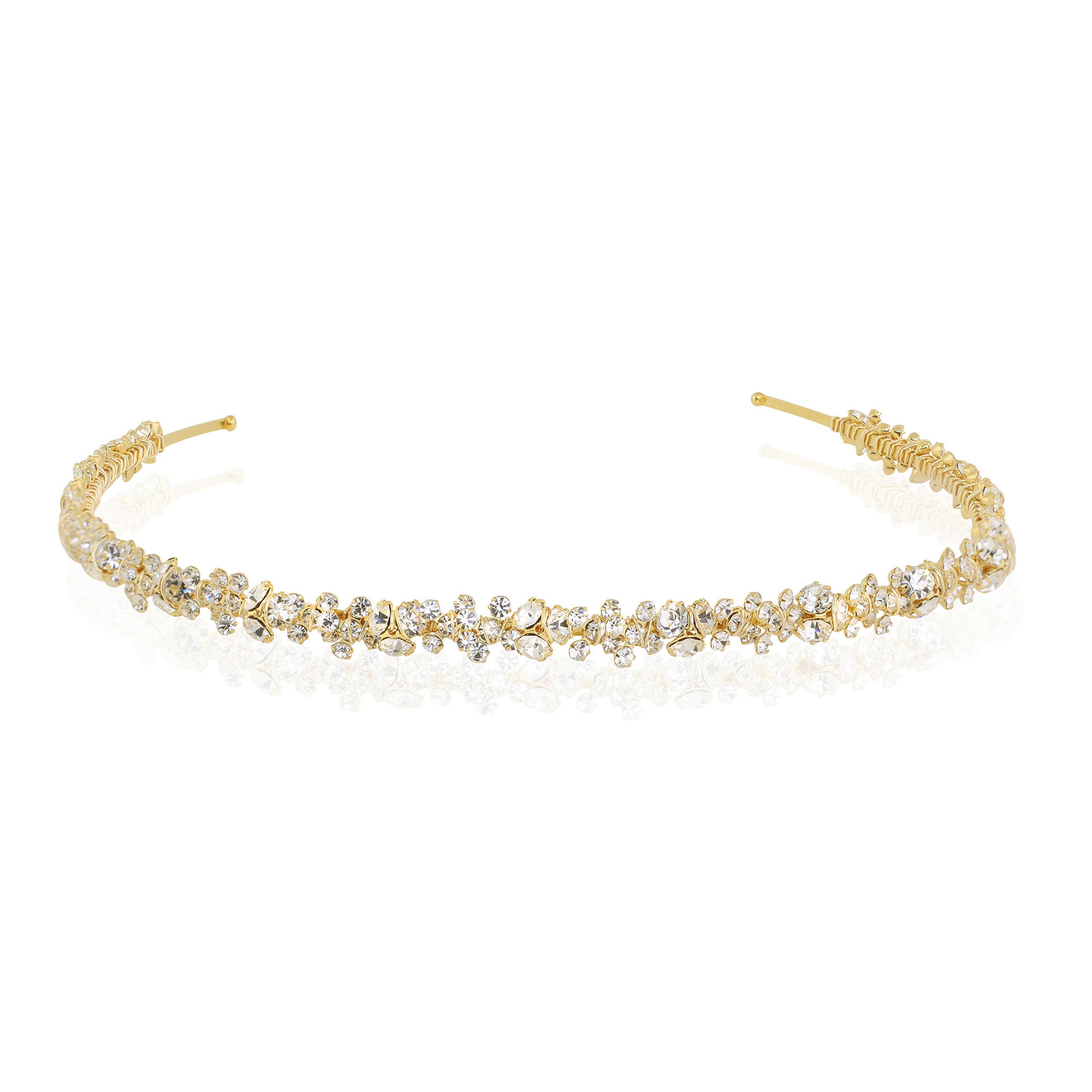 Nell Headband - Gold - Ellen Hunter NYC - Luxury Bridal Jewelry